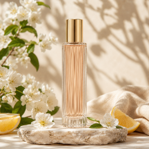 น้ำหอมโทนดอกโบตั๋นและดอกไม้สีขาว ให้ความรู้สึกอ่อนหวาน ละเอียด และสง่างาม